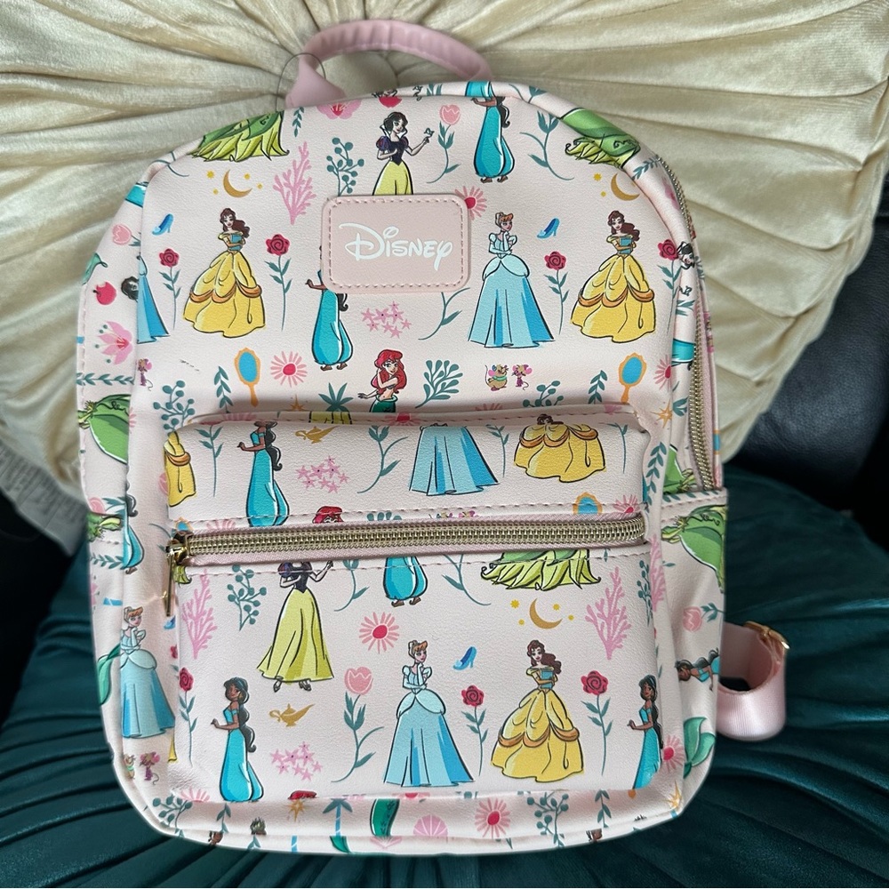 Disney Princess and Florals Mini Pink Backpack: NWT